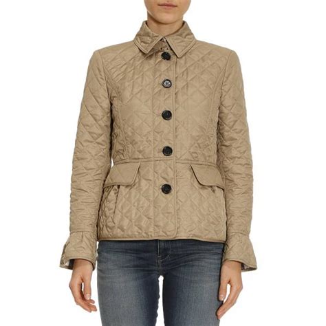 burberry jacke damen beige|Burberry quilted jacket.